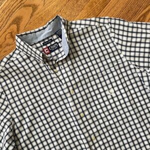 Chaps short sleeved button down shirt
